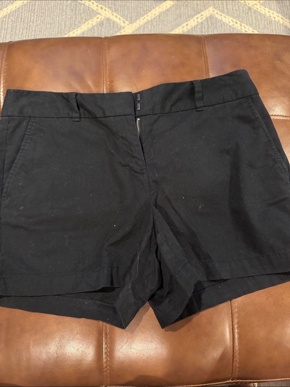 LOFT Black High-Waist Tailored Shorts